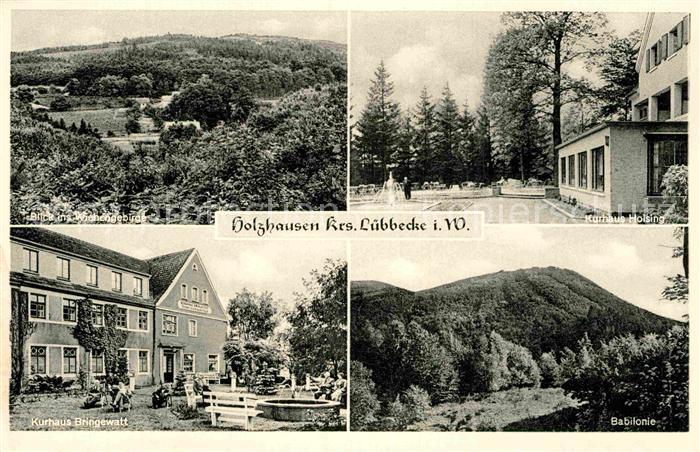 Holzhausen Luebbecke Kurhaus Bringewatt Babionie Kurhaus Holsing Wiehengebirge