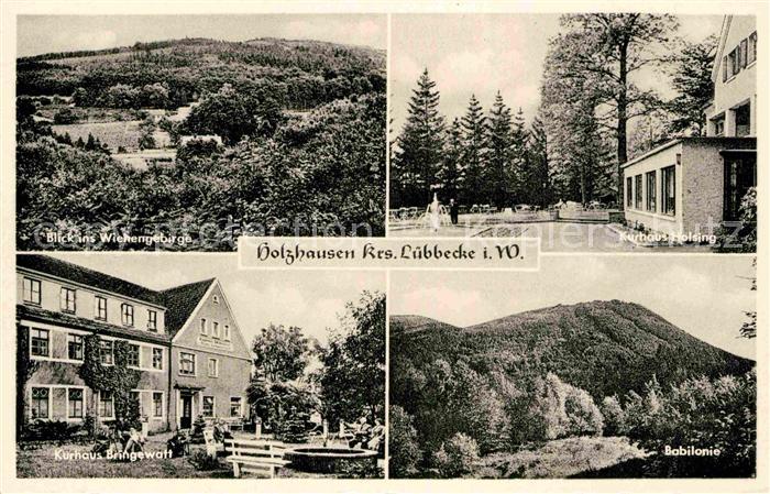 Holzhausen Luebbecke Wiehengebirge Kurhaus Holsing Bringewatt Babilonie