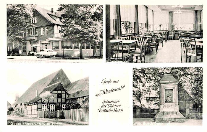 Wiedensahl Gaststaette Zur Linde Klubzimmer Geburtshaus Wilhelm Busch Denkmal