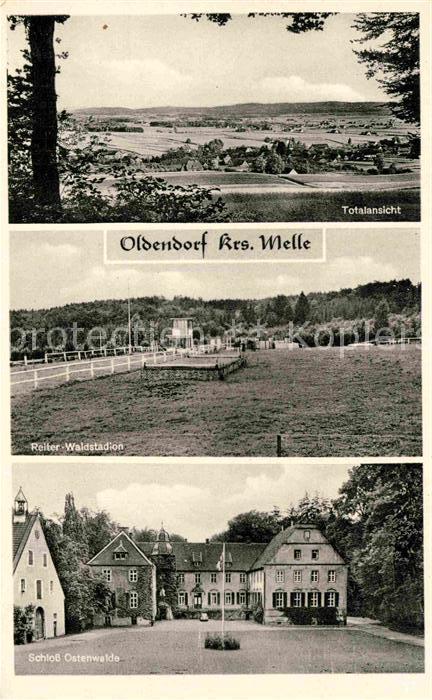 Oldendorf Wiehengebirge Reiter Waldstadion Schloss Ostenwalde
