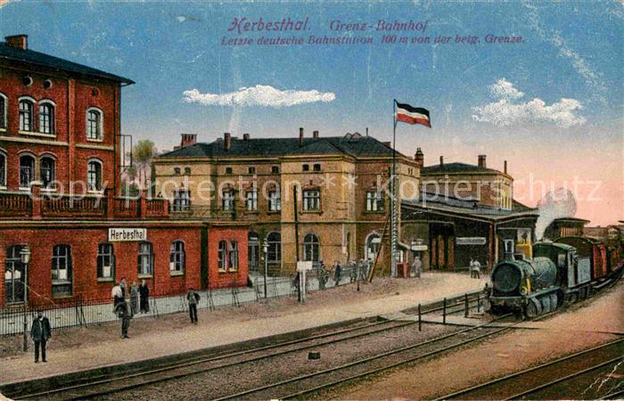 Herbesthal Wallonie Grenzbahnhof letzte deutsche Bahnstation vor Belgien