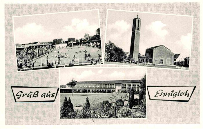 Ennigloh Badeanstalt Kirche Schule
