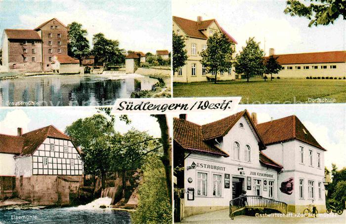 Suedlengern Eisemuehle Dorfschule Brausemuehle Gastwirtschaft