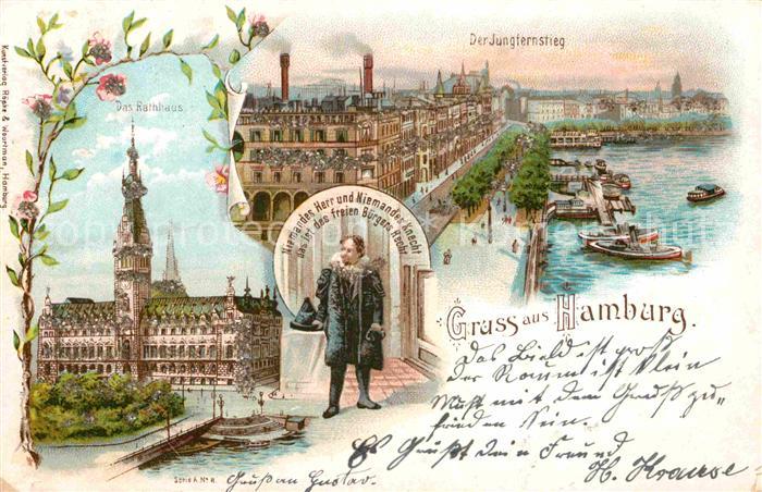 Hamburg Jungfernstieg Rathaus