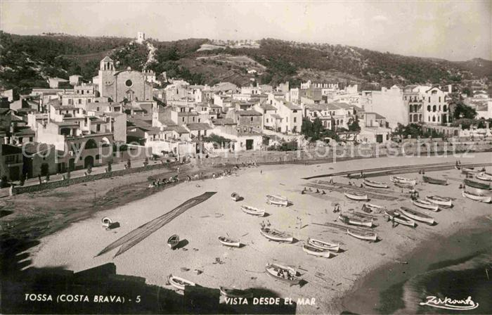 Tossa de Mar Strand Fischerboote