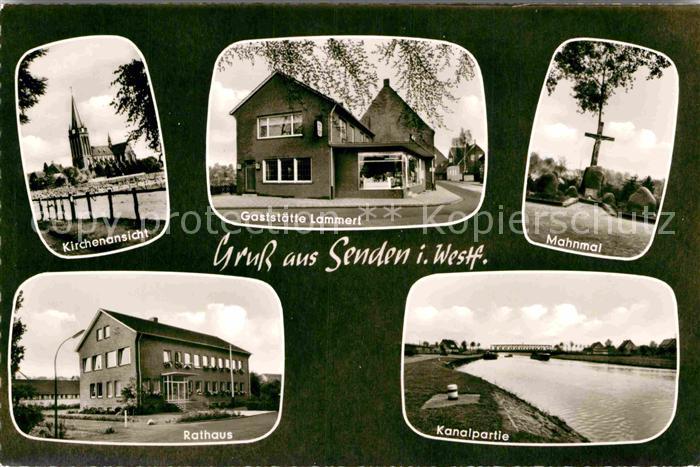 Senden Westfalen Mahnmal Kirche Gasthaus Lammert Rathaus