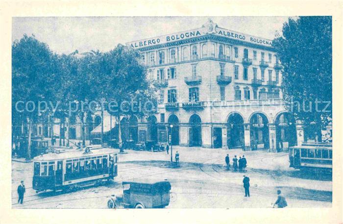 Turin Piemonte Albergo Restaurant Bologna Strassenbahn