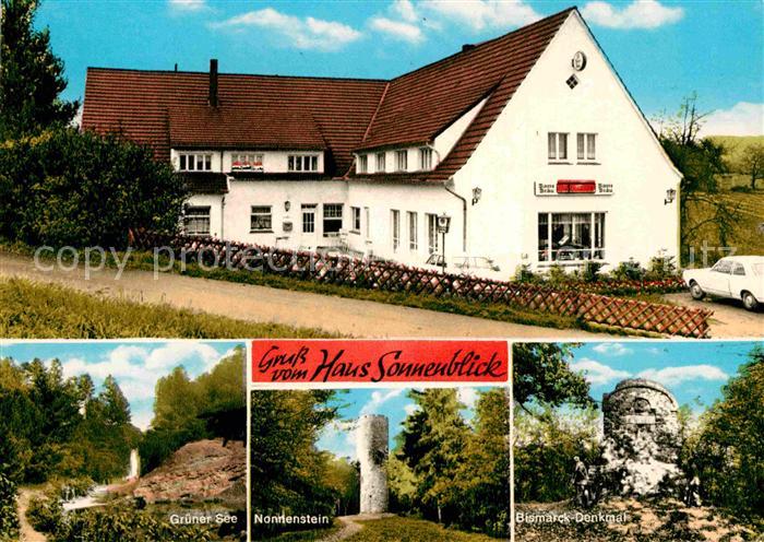 Boerninghausen Haus Sonnenbick Gruener See Nonnenstein Bismarck Denkmal