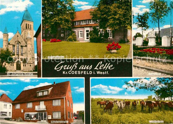 Lette Coesfeld Jugendheim Johanniskirche Ehrenmal Wildpferde
