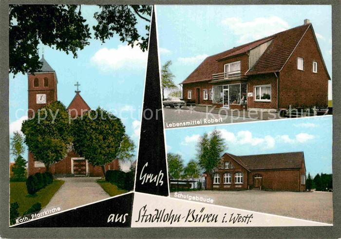 Bueren Westfalen Pfarrkirche Lebensmittel Robert Schulgebaeude