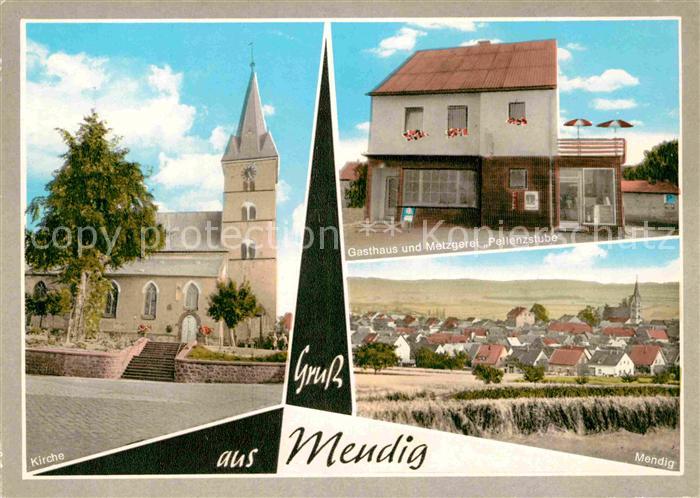 Mendig Eifel Kirche Gasthaus Metzgerei Pellenzstube