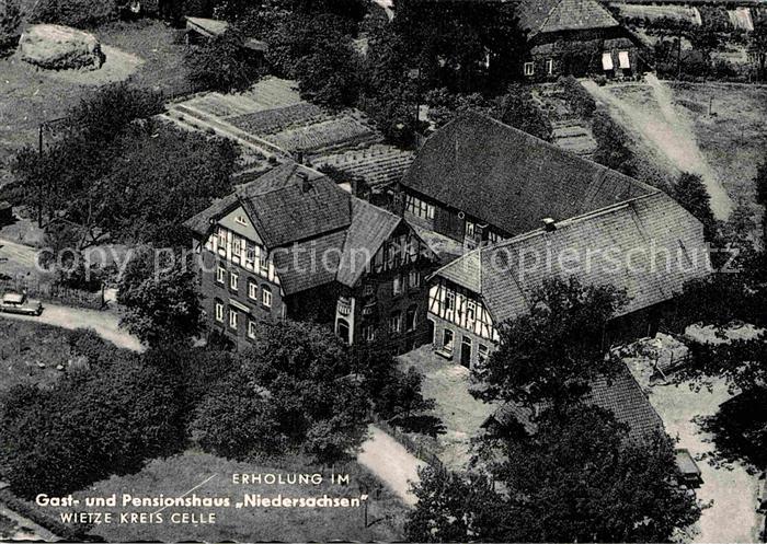 Wietze Celle Fliegeraufnahme Gasthaus Pension Niedersachsen