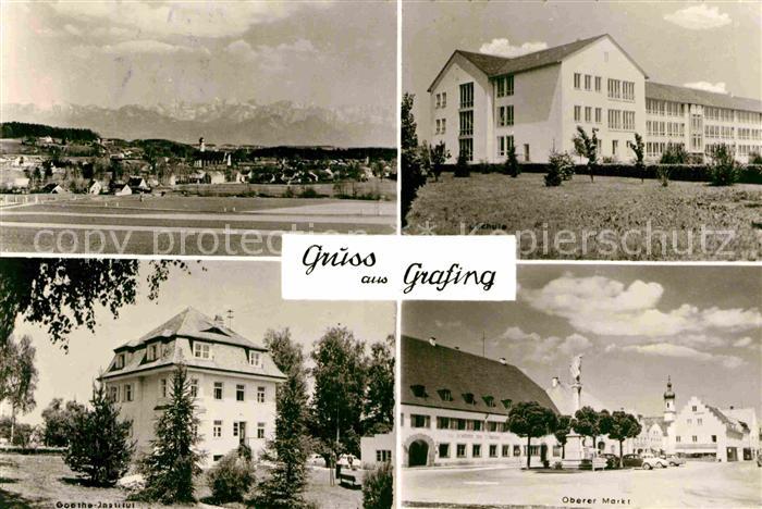 Grafing Muenchen Goetheinstitut Oberer Markt Panoramen