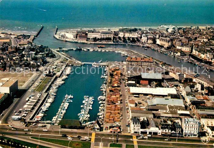 Trouville-Deauville Vue generale du Port Vue aerienne