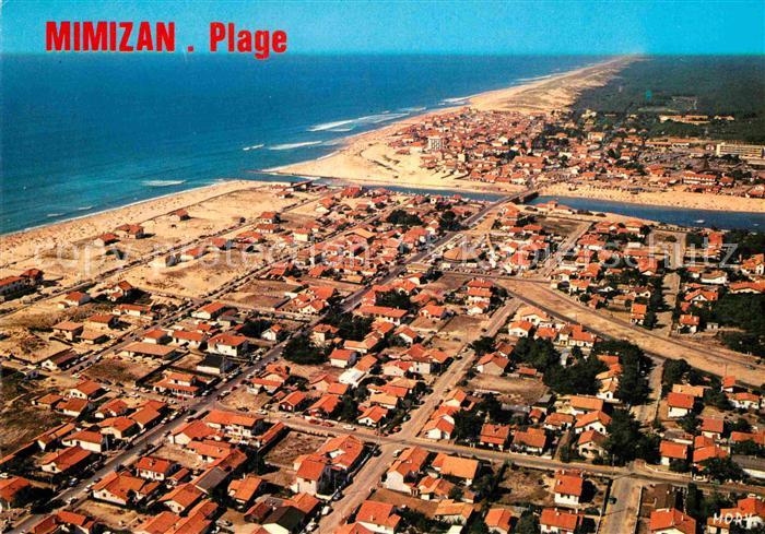 Mimizan Plage Vue generale aerienne