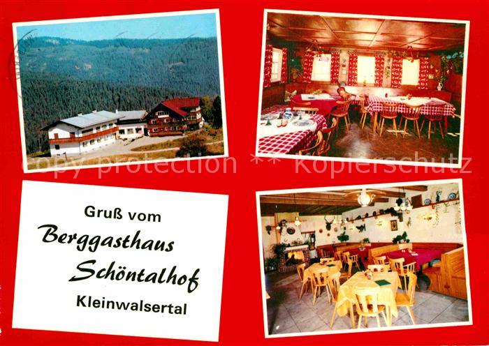 Kleinwalsertal Vorarlberg Berggasthaus Schoentalhof Hirschegg