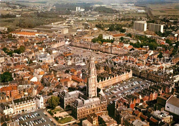 Arras Pas-de-Calais Fliegeraufnahme Place Heros Grand Place