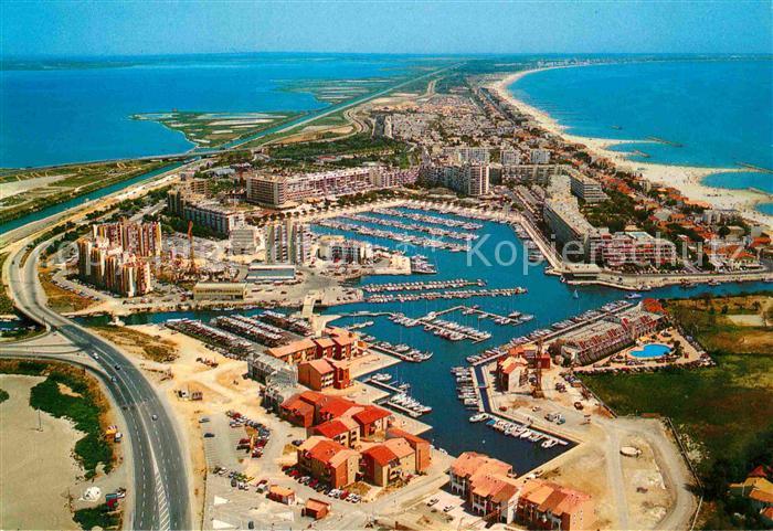 Carnon Plage Fliegeraufnahme Hafen