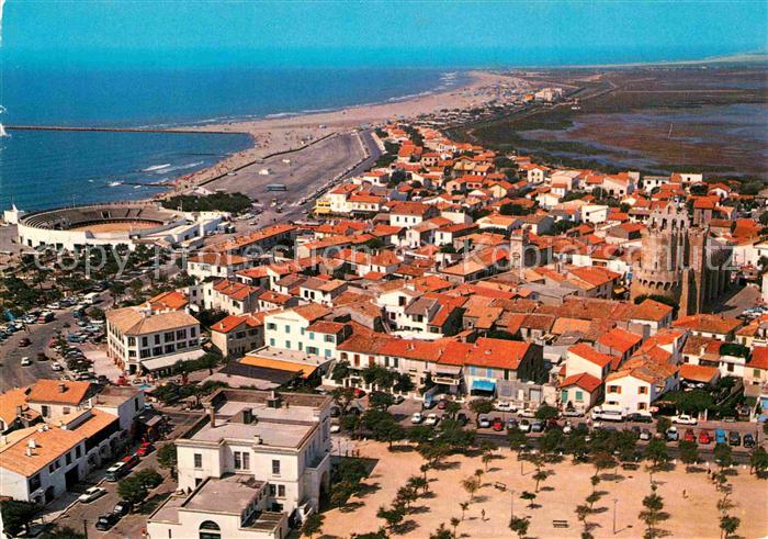 Les Saintes-Maries-de-la-Mer Fliegeraufnahme