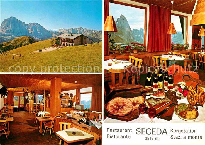 Groeden Tirol Grödental Bergstation Seceda