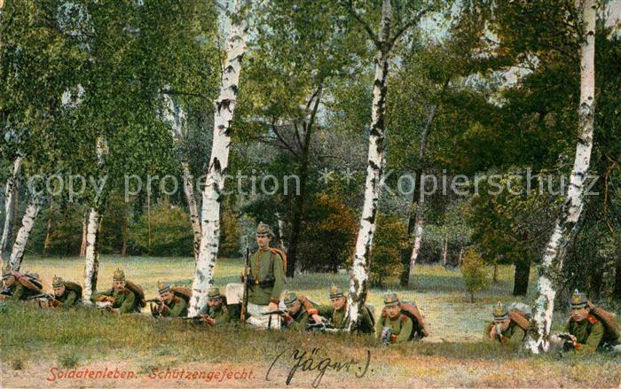 Regiment JaegRzPf 008 Jaeger zu Pferde WK1 Sch?tzengefecht.