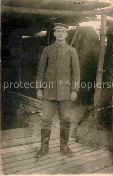 Militaria Sch?tzengraben Unterstand WK1 Knick