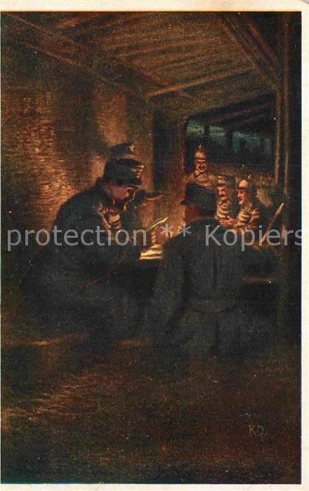 Militaria WK1 im Unterstand