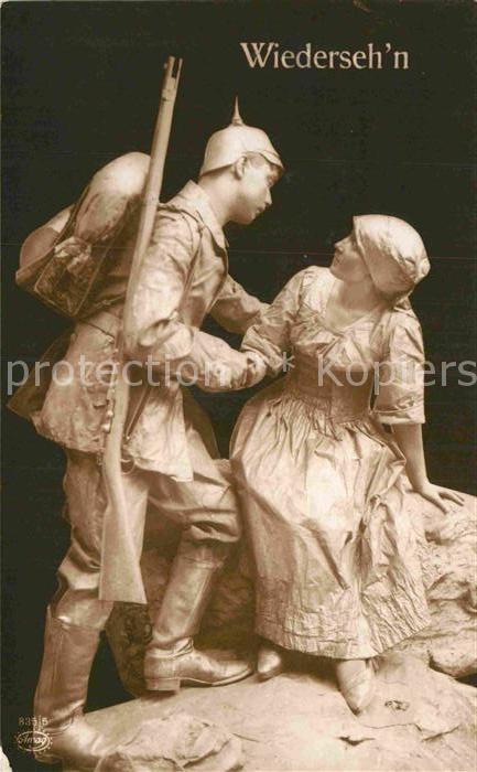 Militaria Poesie WK1 Soldat und Frau