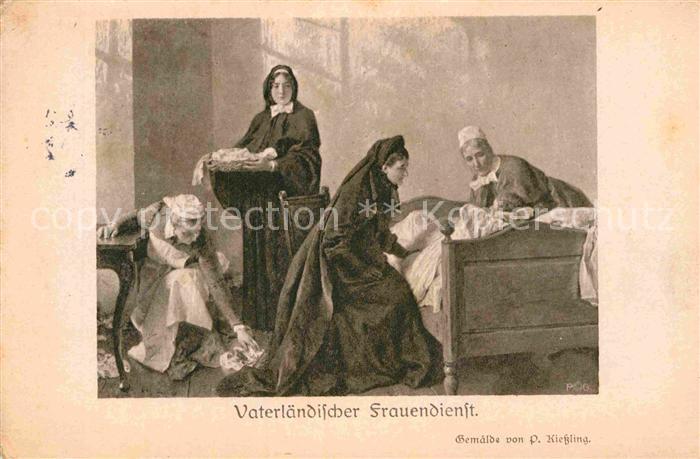 Militaria Tod Frauendienst WK1