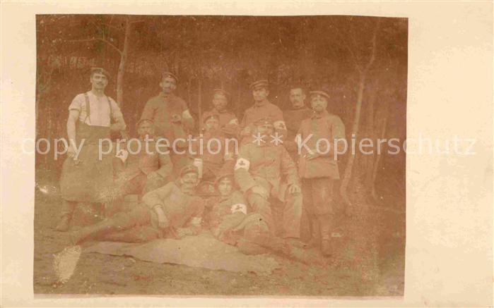 Rotes Kreuz Militaria WK1 sanitaer Gruppenfoto