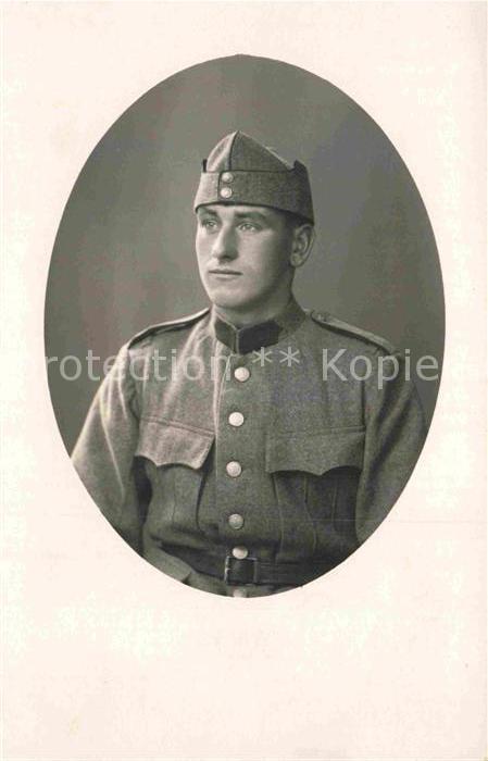 Militaria WK1 Soldat Portrait