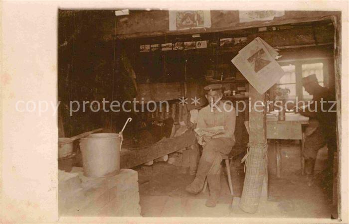 Militaria Soldatenleben Im Unterstand WK1