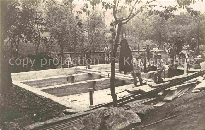 Militaria Soldatenleben Bauarbeiten