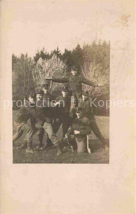 Militaria WK1 Gruppenfoto Soldatenleben