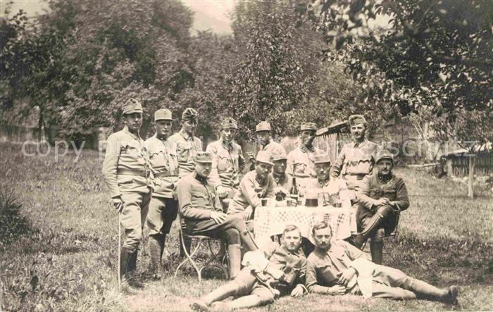 Militaria Soldatenleben Gruppenfoto WK1