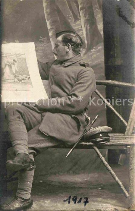Militaria WK1 Soldat Feldartillerie Zeitung
