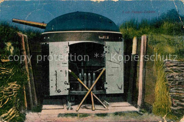 Militaria Panzer 5cm Panzer-Lafette WK1 Schuetzengraben