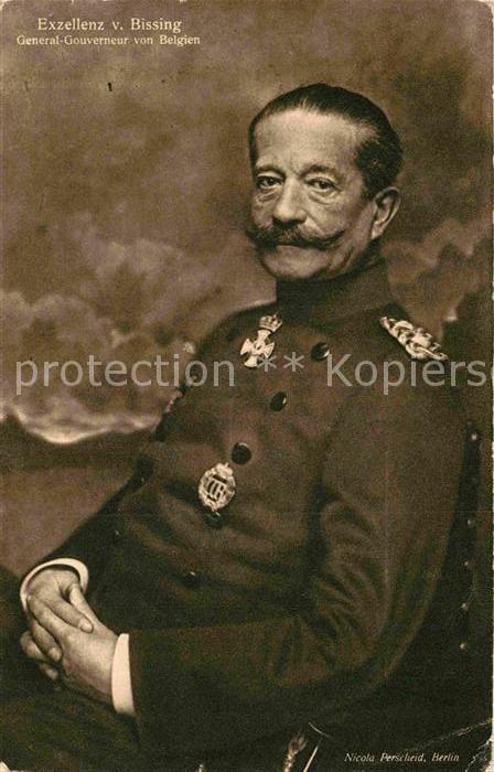 Militaria Adel Exzellenz von Bissing General-gouverneur von Belgien Wohlfartskar