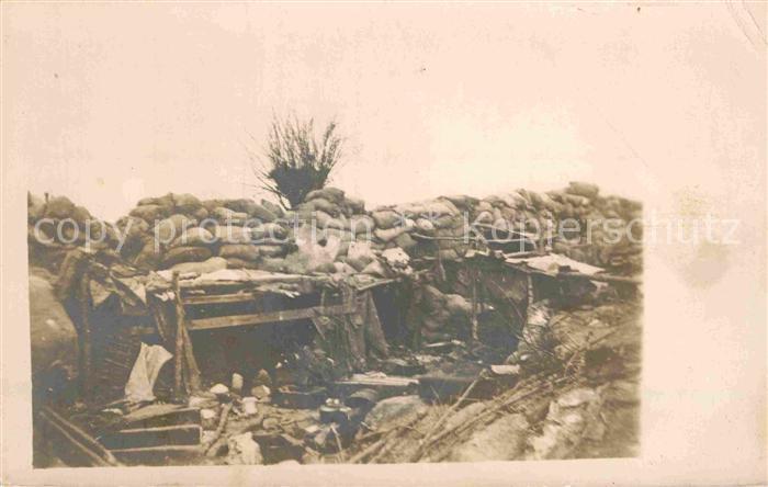 Militaria Schuetzengraben WK1 Unterstand