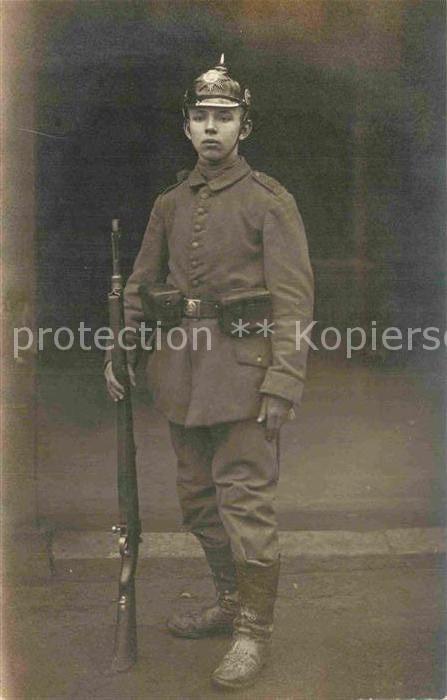 Regiment IR 107 Infanterie Sachsen Jugend Militaria Soldat mit Bajonette WK1