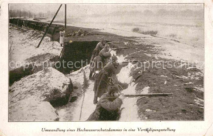 Militaria Schuetzengraben Bromberg Hochwasserschutzdamm Verteidigungsstellung Wi
