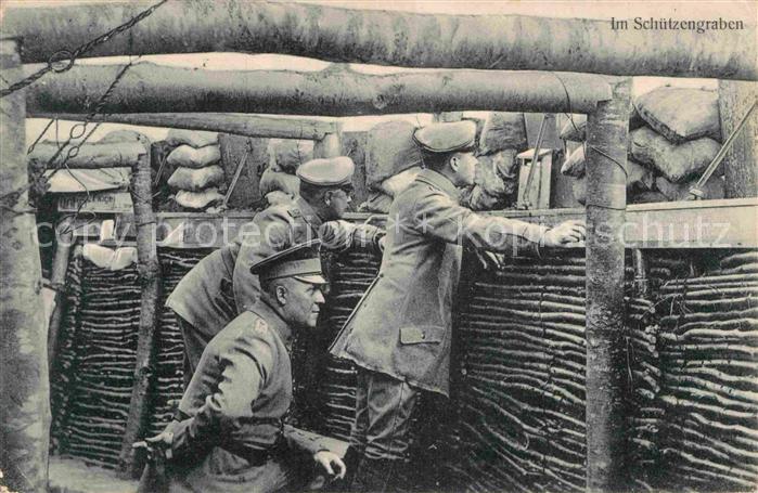 Militaria Sch?tzengraben une tranchee boche Schuetzengraben der Boches WK1