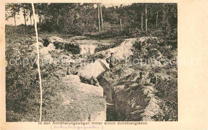 Militaria WK1 Schuetzengraben