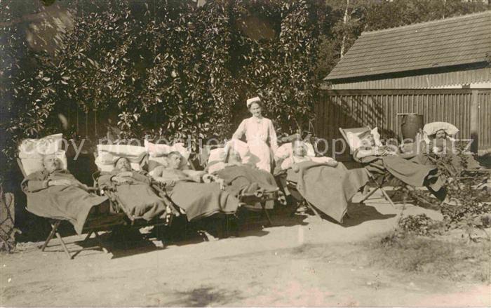 Militaria Lazarett WK1 Sonnenbad