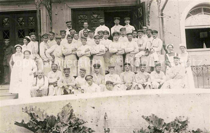 Militaria Lazarett WK1 Gruppenfoto Krankenschwester