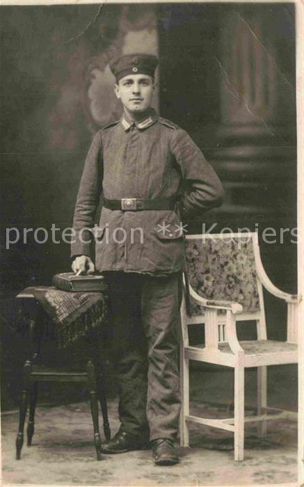 Militaria WK1 Leipzig Soldat  III Maschinengewehr Kompagnie knicke