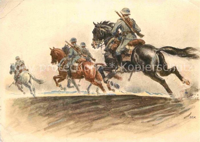 Militaria Schweiz Dragoner I.E.Hugentobler Offizierspatrouille