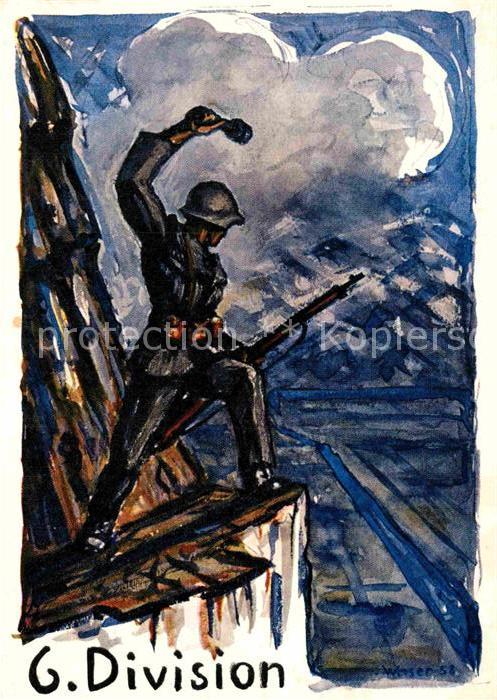 Militaria Schweiz Granatenwerfer 6 Division zugunsten des Wehrsports- fonds