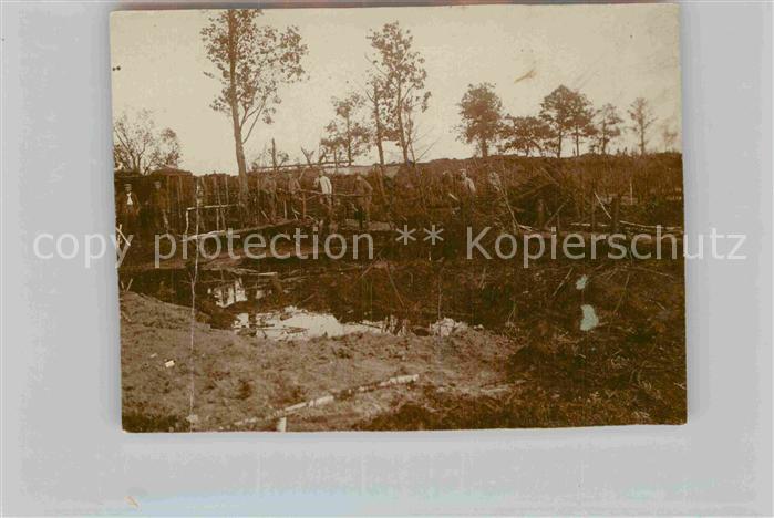 Militaria Soldatenleben WK1 Schuetzengraben