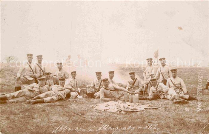 Militaria WK1 Altengrabow Voss Photographer im Felden Soldatenleben